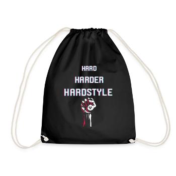 Hard Harder Hardstyle | Army of Hardstyle - Turnbeutel - Schwarz - Vorne