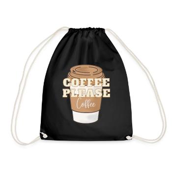 INEEDMYCOFFEE! - Turnbeutel - Schwarz - Vorne