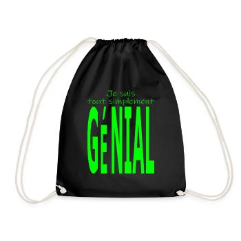 Je suis tout simplement génial - Sac de sport léger - noir - Devant