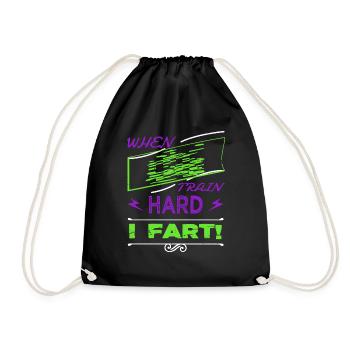 volleyball barbells birthday present idea winter - Drawstring Bag - black - Front