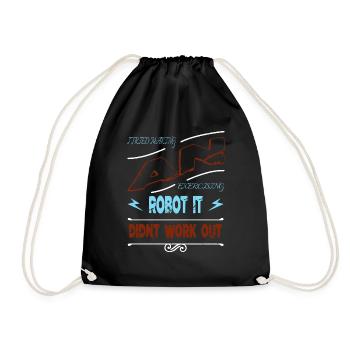 bot happy bday dictons drôles science-fiction présent garçons - Sac de sport léger - noir - Devant
