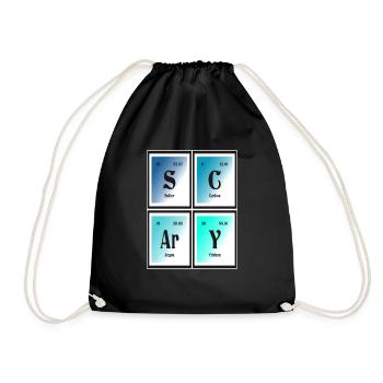 | effrayante Tableau périodique des éléments - Sac de sport léger - noir - Devant