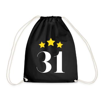 31e anniversaire étoilé - Sac de sport léger - noir - Devant