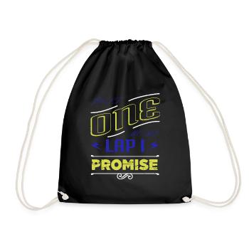 beach swimming swimmer tshirts triathlete swim - Drawstring Bag - black - Front