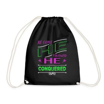 génial mignon idée de cadeau maladroit dictons drôles - Sac de sport léger - noir - Devant