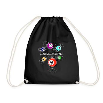 secoue tes boules bingo - Sac de sport léger - noir - Devant