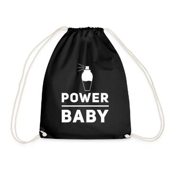 Bébé Puissance - Sac de sport léger - noir - Devant