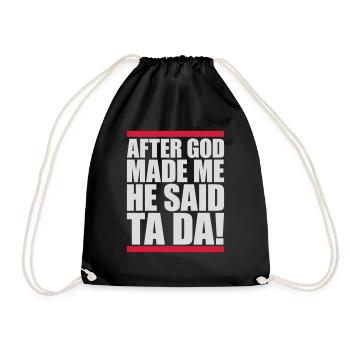 Après que Dieu m’ait fait - Sac de sport léger - noir - Devant
