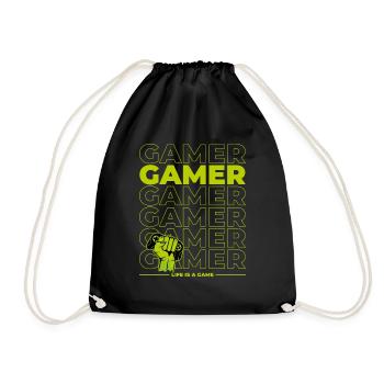 Gamer, Gamer, Gamer... - Sac de sport léger - noir - Devant