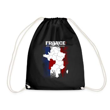 Nouvelle Aquitaine - Drawstring Bag - black - Front