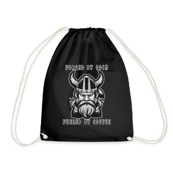 Fueled by coffee - Drawstring Bag - black - Front