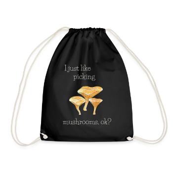 J’aime juste cueillir des champignons3 - Sac de sport léger - noir - Devant