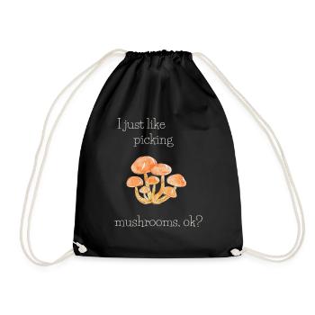 J’aime juste cueillir des champignons5 - Sac de sport léger - noir - Devant