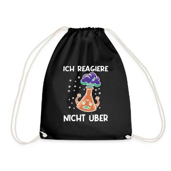 Ich reagiere nicht über mtla labor design - Turnbeutel - Schwarz - Vorne