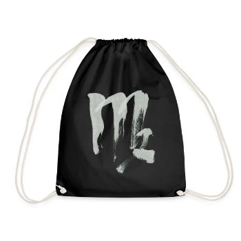 Signe du zodiaque Vierge - Sac de sport léger - noir - Devant