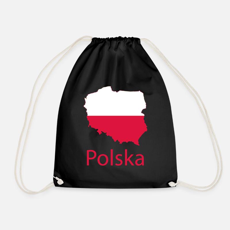 Polska - Turnbeutel - Schwarz