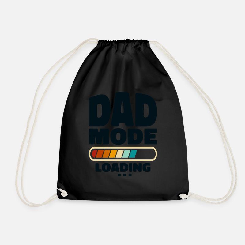 Lustiger Dad-Modus Loading Zitat Bester Vater aller Zeiten - Turnbeutel - Schwarz