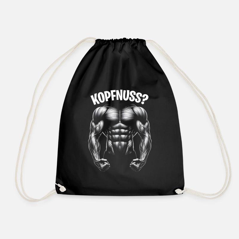 Kopfnuss? - Turnbeutel - Schwarz