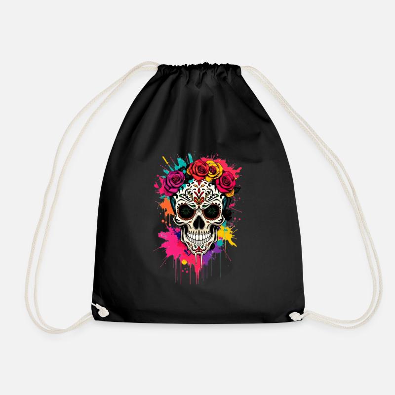 Viva Vida Skull - Turnbeutel - Schwarz