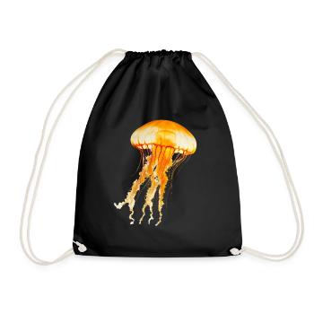 Jellyfish are impressive sea creatures - Drawstring Bag - black - Front