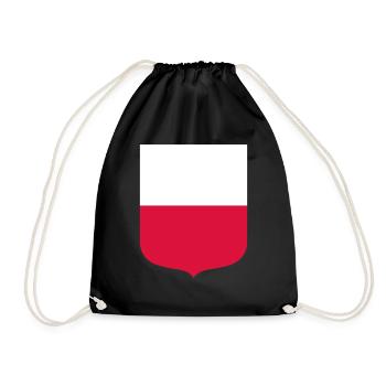 Poland - Drawstring Bag - black - Front