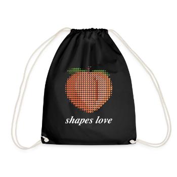 Eurovision 2025 - Inspired Peach theme - Drawstring Bag - black - Front