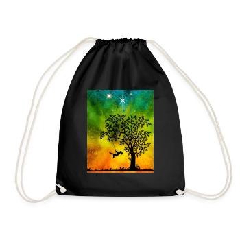 Child on the swing - Turnbeutel - Schwarz - Vorne
