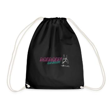 Maman danseuse ballerine - Sac de sport léger - noir - Devant