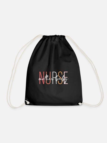 Mother and Baby Nurse - Turnbeutel - Schwarz