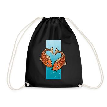 The Pisces-heart - Turnbeutel - Schwarz - Vorne