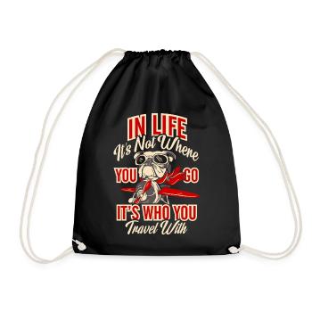 Seulement pour les vrais amateurs de bouledogue! - Sac de sport léger - noir - Devant