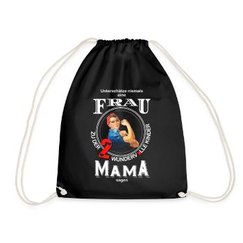 Mama - Turnbeutel - Schwarz - Vorne
