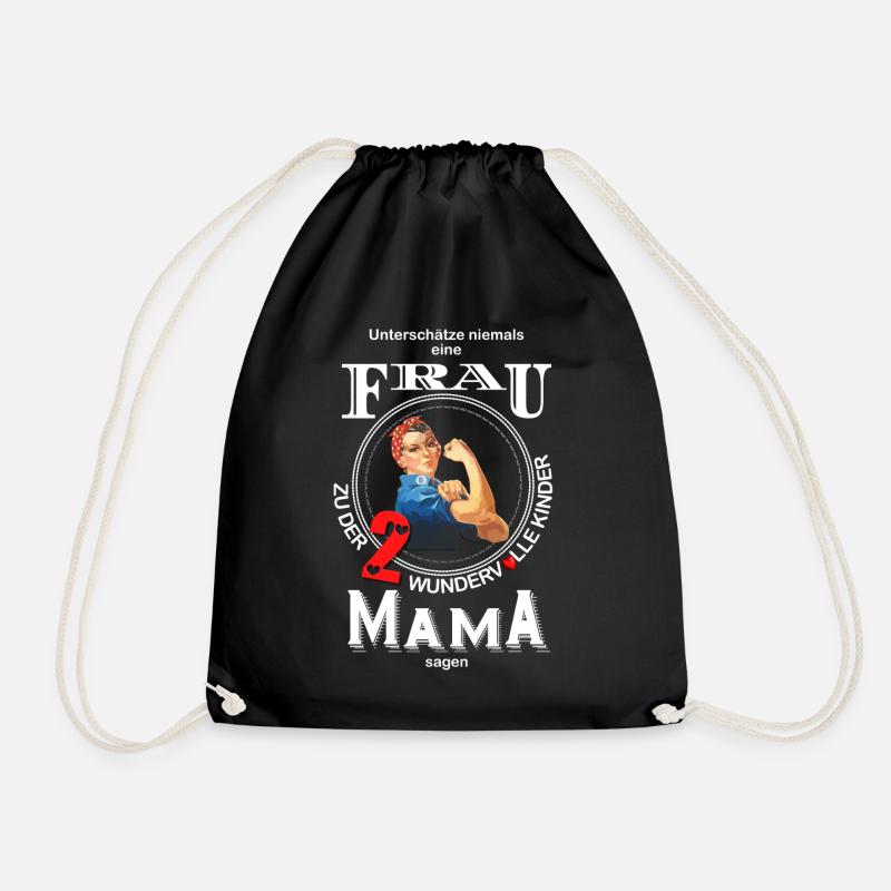 Mama - Turnbeutel - Schwarz