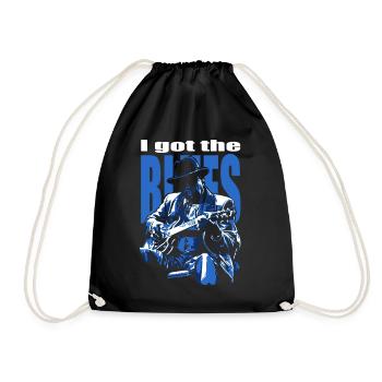 I got the blues - Drawstring Bag - black - Front