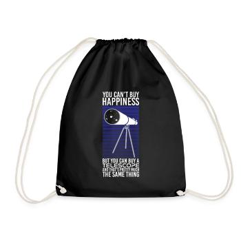 Astronomie - Vous ne pouvez pas acheter le bonheur - Sac de sport léger - noir - Devant