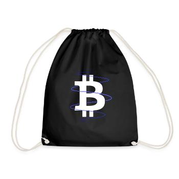 bitcoin - Drawstring Bag - black - Front