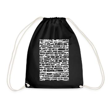 Schémas muraux - Sac de sport léger - noir - Devant