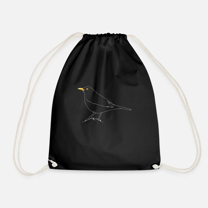 Amsel - Turnbeutel - Schwarz