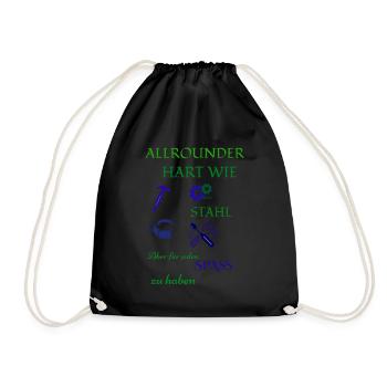 Artisan coffee and beer - Drawstring Bag - black - Front