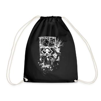 toxic waste - Drawstring Bag - black - Front