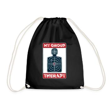 Ma thérapie de groupe - tir avec arme - Sac de sport léger - noir - Devant