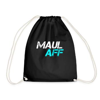 Maulaff sprüche, lustige sprüche humor witz - Turnbeutel - Schwarz - Vorne