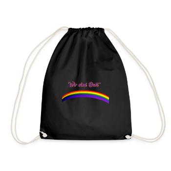 Coloré gay gay lesbienne Antifa - Sac de sport léger - noir - Devant