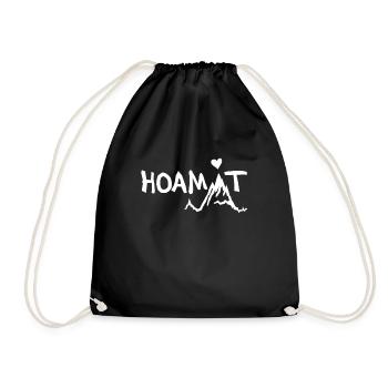 HOAMAT Motiv vom Hoamatstore - Turnbeutel - Schwarz - Vorne
