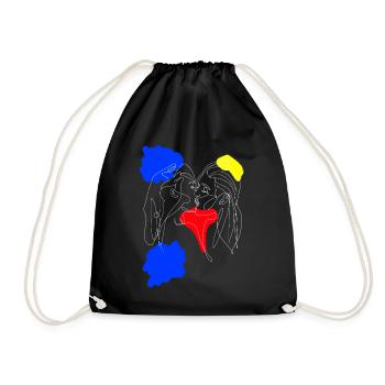Girls love - Sac de sport léger - noir - Devant