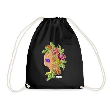 QDesignz Fille de fleur - Sac de sport léger - noir - Devant