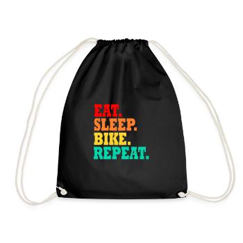 Vélo vélo vélo cadeau de vélo - Sac de sport léger - noir - Devant