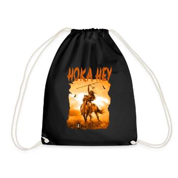 HOKA HEY 5 - Drawstring Bag - black - Front