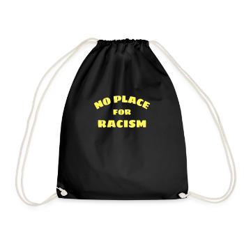 Racism human rights anti-ensity - Drawstring Bag - black - Front