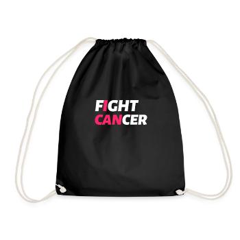 Fight Cancer Cancer Hospital Chemo Therapy - Drawstring Bag - black - Front